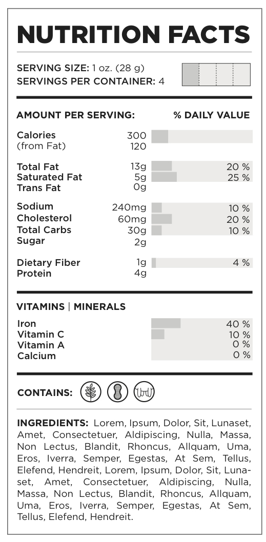 Franklin Gaw- Nutrition Facts Redesigned